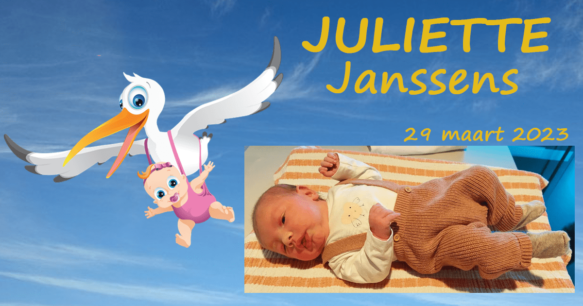 Welkom JULIETTE Janssens !